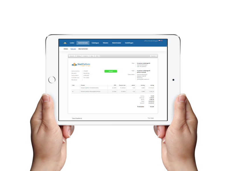 screenshot of SaaS Auction